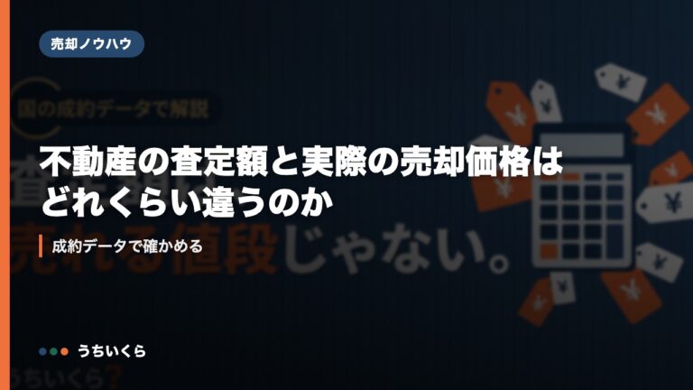不動産の査定額と実際の売却価格はどれくらい違うのか｜成約データで確かめる