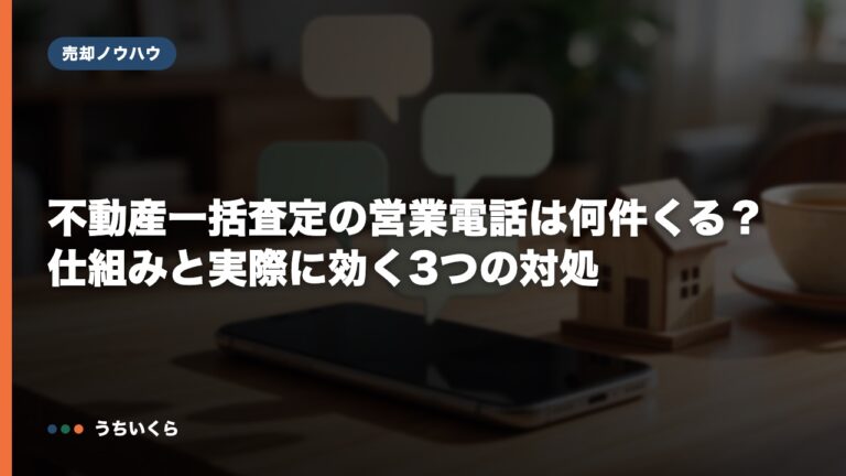 不動産一括査定の営業電話は何件くる？仕組みと実際に効く3つの対処